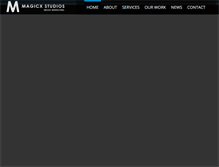 Tablet Screenshot of magicxstudios.com